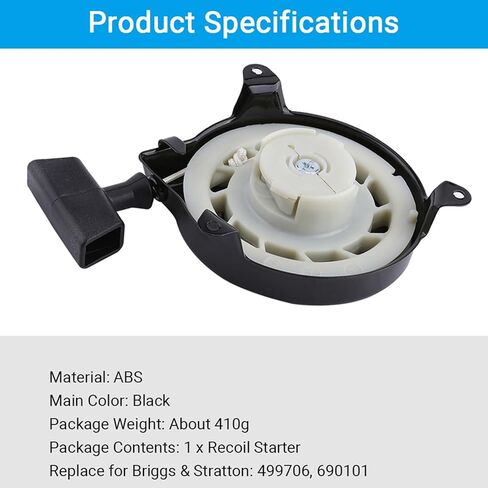 499706 690101 مجموعة بدء السحب Bri and Str، مجموعة البداية لمحركات Briggs & Stratton تناسب 091212 091232 091412 093212 093232 093302 093312 093332 in Kuwait