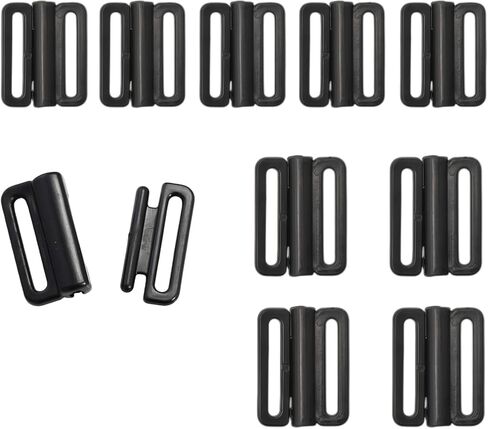 erioctry 10PCS Plastic Front Closure Buckles Clasp Hook Fasteners for Swimwear Bra Sewing DIY Garment Repair Supplies in Kuwait