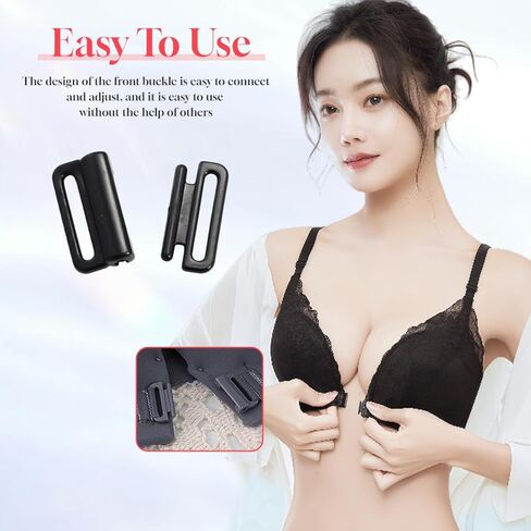 erioctry 10PCS Plastic Front Closure Buckles Clasp Hook Fasteners for Swimwear Bra Sewing DIY Garment Repair Supplies in Kuwait