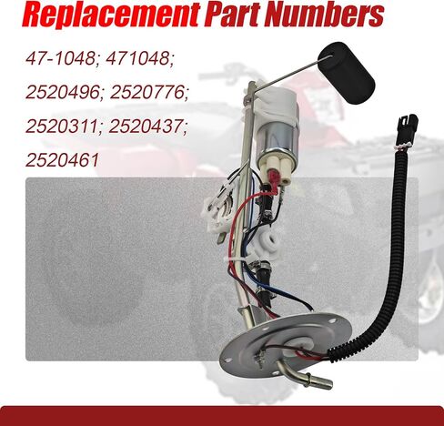 47-1048 5-Bolt Fuel Pump Assembly Fits for Polaris Sportsman 800 EFI 2005-2008, Sportsman 700 EFI 2006-2008, Sportsman 500 EFI 2006 Complete Module Fuel Pump Assembly 2520496 2520776 471048 in Saudi Arabia