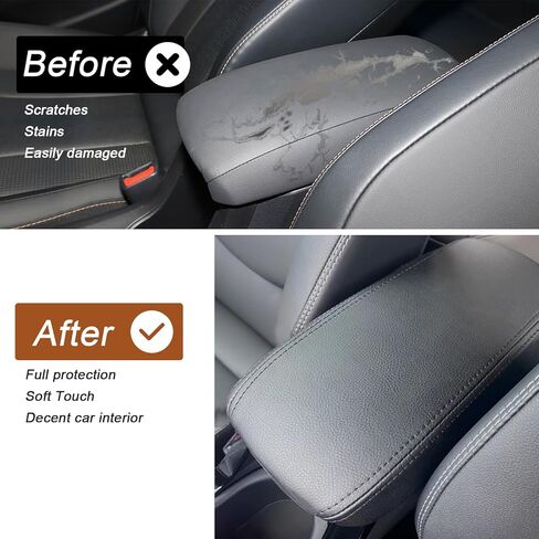 Console Armrest Cover for toyota Corolla Cross 2026 2022-2025 Accessories,Center Console Middle Lid Pad Protector for Corolla Cross 2022 Anti-Scratch Leather Armrest Pad Protector Interior in Saudi Arabia