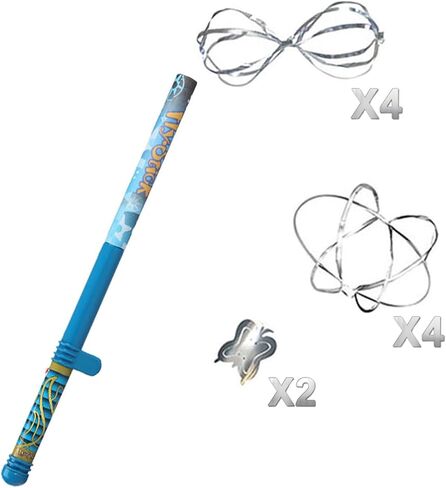 Fun Fly Stick Electric Static Wand Science Kit Education Toys Magic Levitation Wand 10 Flying Shapes Suspension Stick Learning Toys(Blue) in Saudi Arabia
