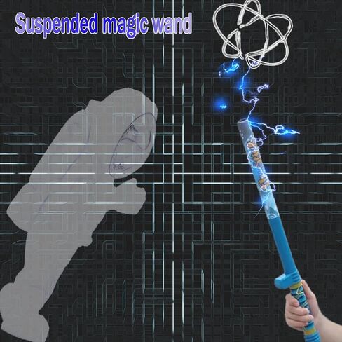 Fun Fly Stick Electric Static Wand Science Kit Education Toys Magic Levitation Wand 10 Flying Shapes Suspension Stick Learning Toys(Blue) in Saudi Arabia