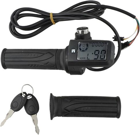 E-Bike Handlebar LCD Throttle Automatic Voltage Identification Hall Sensor for Compatible For Electric Bicycles Motorized Tricycles(8pin with 3 gear speed adjustment) in Kuwait