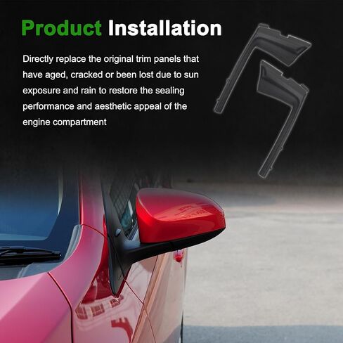 2Pcs Windshield Wiper Cowl Trim Cover Left and Right Side 53867-52090 53866-52090 Compatible with 2012-2014 Toyota Yaris CE LE SE Hatchback in Kuwait