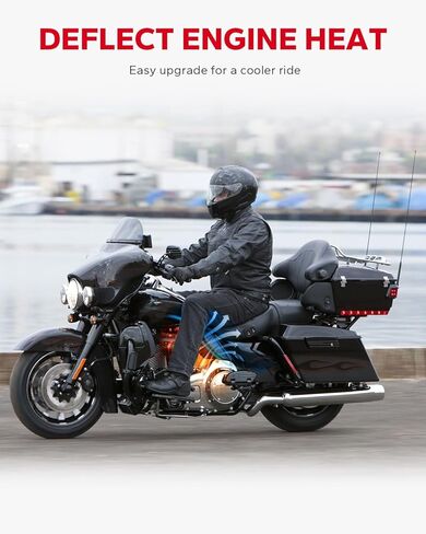 Amazicha Heat Deflector Mid Frame Air Deflectors Compatible for Harley Touring Street Glide Electra Glide Road Glide Tri Glide Road King CVO Ultra Limited 2009-2024 in Kuwait