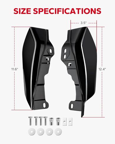 Amazicha Heat Deflector Mid Frame Air Deflectors Compatible for Harley Touring Street Glide Electra Glide Road Glide Tri Glide Road King CVO Ultra Limited 2009-2024 in Kuwait
