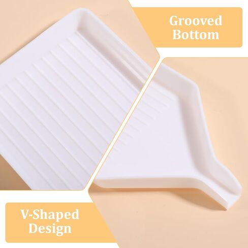 Macuezu Diamond Art Trays, 6 Pcs White Bead Sorting, Plastic Bead Organizer for Rhinestone, Diamond Art Tools and Accessories for DIY Crafts in Saudi Arabia