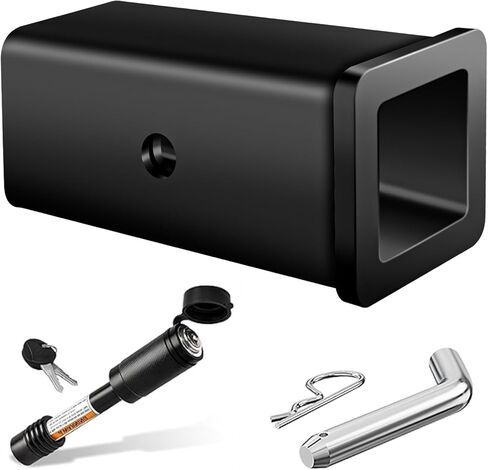 2-1/2" to 2" Inch Trailer Hitch Receiver Adapter Reducer for Dodge Ram 2500 3500 (with Lock Pin & Towing Pin), 2.5" to 2" Sleeve Convertor Accessorie for RV Truck Bike Rack Cargo Carrier in Saudi Arabia