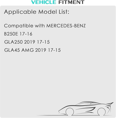 2pcs Rear Left and Right ABS Wheel Speed Sensor Compatible with Mercedes Benz B250E CLA250 CLA45 GLA250 GLA45 2465400417 2469059402 ALS3081 14 15 16 17 19 in Kuwait
