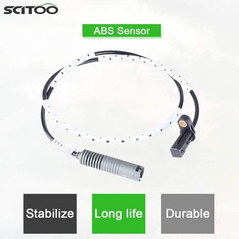 SCITOO 1 pc Rear Left or Right ABS Wheel Speed Sensor Fit for 2009-2013 for BMW 128i,2006-2011 for BMW 323i,2006 for BMW 325i/330i,2007-2011 for BMW 328i,2011 for BMW 335d ALS449 in Kuwait