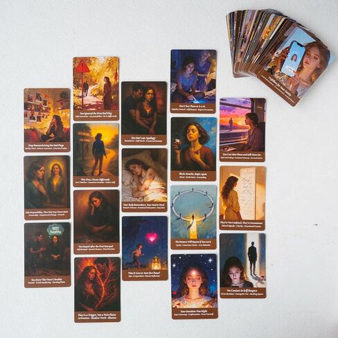 《Mind Mirror Oracle Cards》 for Beginners – 54-Card Direct Truth Deck for Love & Relationship Clarity, Emotional Healing, Shadow Work, Self-Reflection and Personal Empowerment in Saudi Arabia
