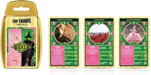 لعبة بطاقة Top Trumps Wicked - ألعاب تعليمية عائلية للأطفال والكبار لأكثر من لاعبين - ألعاب حرب الأطفال للعائلات من 6 أطفال فما فوق in Kuwait