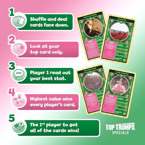 لعبة بطاقة Top Trumps Wicked - ألعاب تعليمية عائلية للأطفال والكبار لأكثر من لاعبين - ألعاب حرب الأطفال للعائلات من 6 أطفال فما فوق in Kuwait