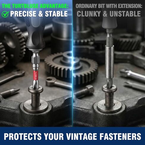 Type G Clutch Head Bit Set,Vintage American Car,6 Sizes (3/32,1/8,5/32,3/16,7/32,1/4 inch),Standard & Extended Lengths (2"+3"),S2 Steel with Satin Nickel Finish,HRC 60-62,1/4" Hex Shank in Saudi Arabia