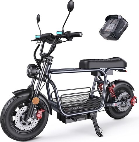 iScooter Electric Scooter for Adults with Seat, 1500W Motor, 35MPH Top Speed & 45 Miles Range, 15" Vacuum Pneumatic Tires, Dual Suspension, Hydraulic Disc Brakes, Commuter E Scooter with Basket & Bag in Saudi Arabia
