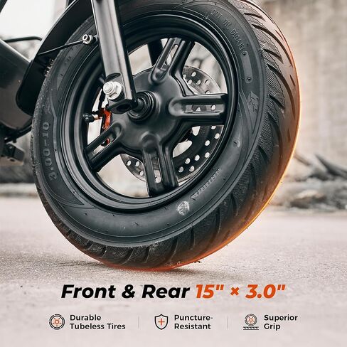 iScooter Electric Scooter for Adults with Seat, 1500W Motor, 35MPH Top Speed & 45 Miles Range, 15" Vacuum Pneumatic Tires, Dual Suspension, Hydraulic Disc Brakes, Commuter E Scooter with Basket & Bag in Saudi Arabia