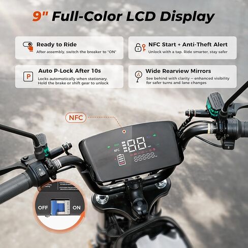 iScooter Electric Scooter for Adults with Seat, 1500W Motor, 35MPH Top Speed & 45 Miles Range, 15" Vacuum Pneumatic Tires, Dual Suspension, Hydraulic Disc Brakes, Commuter E Scooter with Basket & Bag in Saudi Arabia