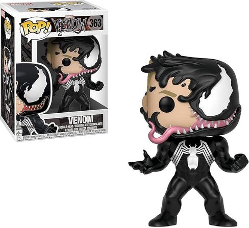 بوب مارفل: فينوم - إيدي بروك المسموم من فانكو بوب! مجسم من الفينيل (مرفق مع حافظة حماية Pop Box المتوافقة)، متعدد الألوان، 3.75 بوصة in Kuwait