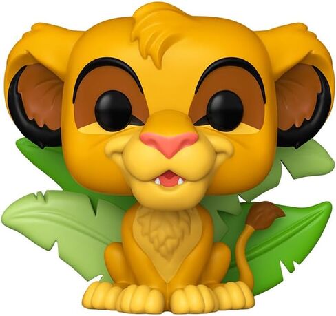 Epic Collectibles Pop The Lion King - Simba with Leaves Exclusive Vinyl Figure Included with Box Protector Compatible for Funko in Kuwait