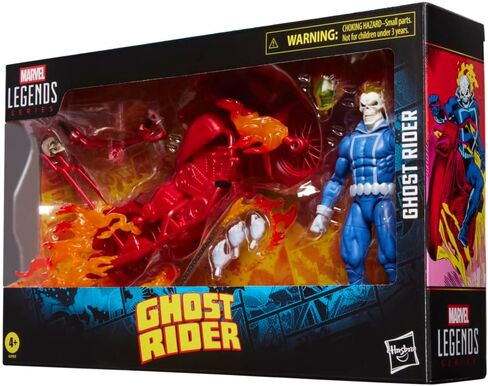Marvel Legends Series Ghost Avenger Johnny Blaze Collectible Figure with 6" Scale Motorcycle Comic Inspired in Saudi Arabia