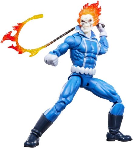 Marvel Legends Series Ghost Avenger Johnny Blaze Collectible Figure with 6" Scale Motorcycle Comic Inspired in Saudi Arabia
