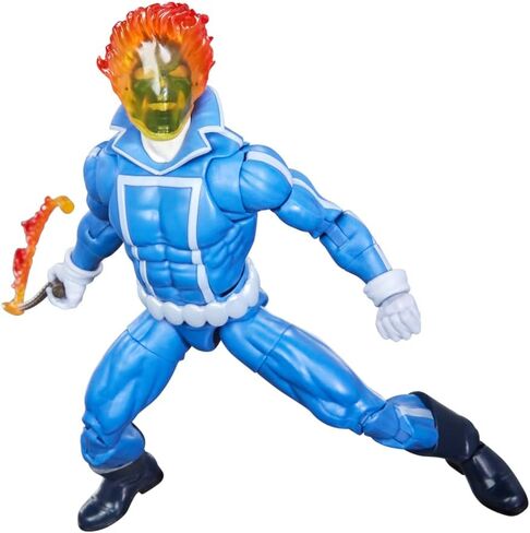Marvel Legends Series Ghost Avenger Johnny Blaze Collectible Figure with 6" Scale Motorcycle Comic Inspired in Saudi Arabia