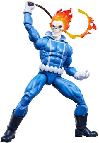 Marvel Legends Series Ghost Avenger Johnny Blaze Collectible Figure with 6" Scale Motorcycle Comic Inspired in Saudi Arabia