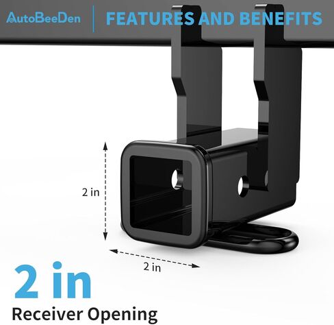 Class 3 Trailer Hitch, 2-Inch Receiver, Compatible with Mazda CX-5 Excluding Diesel 2013-2025, Bright Black Color Tow Hitch in Saudi Arabia