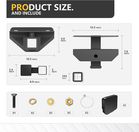 for Ram Tow Hitch Receiver, Class 3 III Rear Bumper Towing Hook with Cover Compatible with 2003-2018 Dodge Ram 1500 & 19-24 Ram 1500 Classic & 03-13 Ram 2500 3500, 2 Inch Hitch Trailer Kit in Kuwait