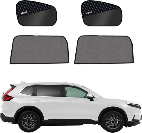 2PCS Rear Side Window Sun Shades for 2023-2026 Honda CRV Accessories, Breathable Mesh UV & Heat Blocking Privacy Rear Side Window Covers, Ideal for Baby, Travel and Camping in Kuwait