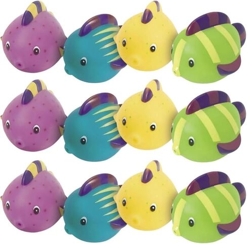 ألعاب Fun Express Fish Squirt - لوازم/ديكور مدرسة الكتاب المقدس للعطلات VBS - (مجموعة من 12) هدايا رائعة للحفلات وألعاب حمام السباحة in Saudi Arabia