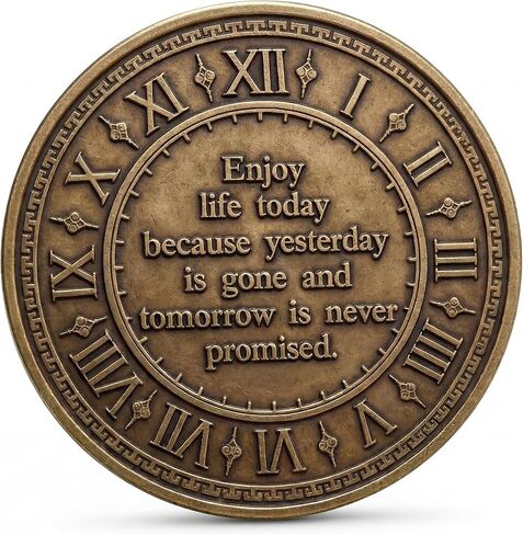 Carpe Diem Coin – Seize The Day Motivational Token – EDC Pocket Reminder – Inspirational Gift for Men & Women – Live in The Moment Coin in Saudi Arabia