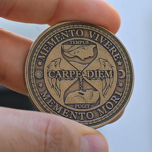 Carpe Diem Coin – Seize The Day Motivational Token – EDC Pocket Reminder – Inspirational Gift for Men & Women – Live in The Moment Coin in Saudi Arabia
