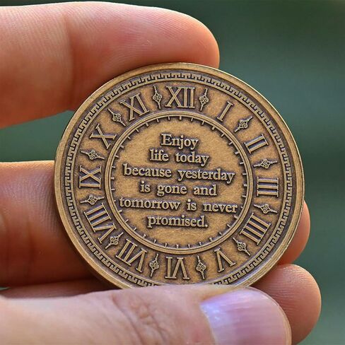 Carpe Diem Coin – Seize The Day Motivational Token – EDC Pocket Reminder – Inspirational Gift for Men & Women – Live in The Moment Coin in Saudi Arabia