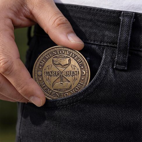 Carpe Diem Coin – Seize The Day Motivational Token – EDC Pocket Reminder – Inspirational Gift for Men & Women – Live in The Moment Coin in Saudi Arabia