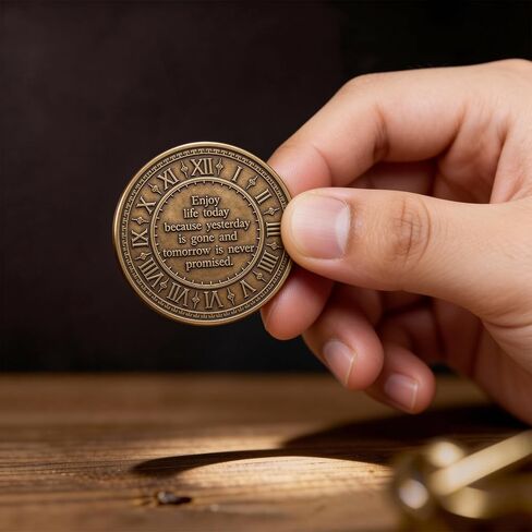 Carpe Diem Coin – Seize The Day Motivational Token – EDC Pocket Reminder – Inspirational Gift for Men & Women – Live in The Moment Coin in Saudi Arabia