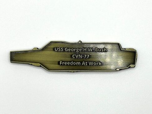 USS George H. W. Bush (CVN-77) Challenge Coin in Saudi Arabia