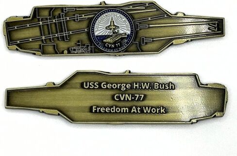 USS George H. W. Bush (CVN-77) Challenge Coin in Saudi Arabia