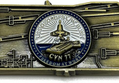 USS George H. W. Bush (CVN-77) Challenge Coin in Saudi Arabia