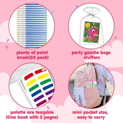 Kalysky 24Set Water Coloring Books Party Favors for Kids Ages 4-8 8-12,Bulk Mini Water Coloring Books-Birthday Party Favors Goodie Bags Stuffers Return Gifts Classroom Prizes in Kuwait