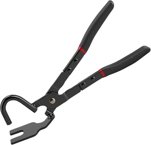 Exhaust Hanger Removal Tool, Heavy-Duty Exhaust Hanger Removal Pliers, Exhaust Hanger and Rubber Bracket Separation Pliers, Universal 25° Offset Muffler Hangers Removal Tool for Most Vehicles in Saudi Arabia