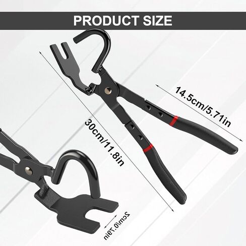 Exhaust Hanger Removal Tool, Heavy-Duty Exhaust Hanger Removal Pliers, Exhaust Hanger and Rubber Bracket Separation Pliers, Universal 25° Offset Muffler Hangers Removal Tool for Most Vehicles in Saudi Arabia