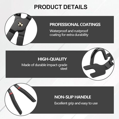 Exhaust Hanger Removal Tool, Heavy-Duty Exhaust Hanger Removal Pliers, Exhaust Hanger and Rubber Bracket Separation Pliers, Universal 25° Offset Muffler Hangers Removal Tool for Most Vehicles in Saudi Arabia