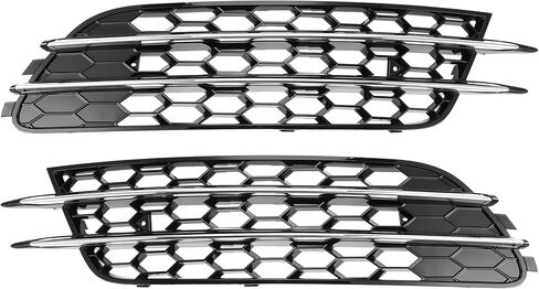 No.4G0807682/4G0807681 Fog Light Grill for Audi A6 C7 2012-2015 Front Left Right Front Lower Bumper Fog Light Cover Inserts ABS 1 Pair Black Silver Tone in Kuwait