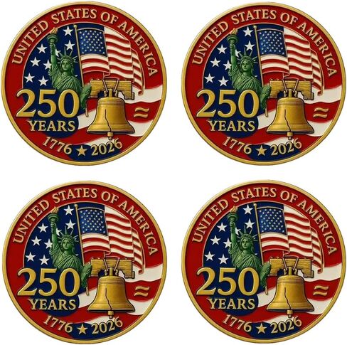 4 pcs 250th Anniversary USA Car Decal Sticker, USA Patriotic 4th of July 1776–2026 Vinyl for Car, Truck, Window, Laptop, 250 Years American Independence Bumper Stickers in Saudi Arabia