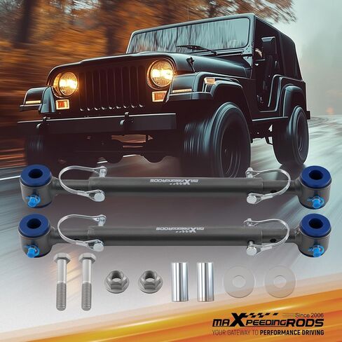 شريط رفع Sway أمامي 4-6 بوصة من maxpeedingrods قطع سريع لسيارة جيب رانجلر YJ 1987-1995 in Kuwait