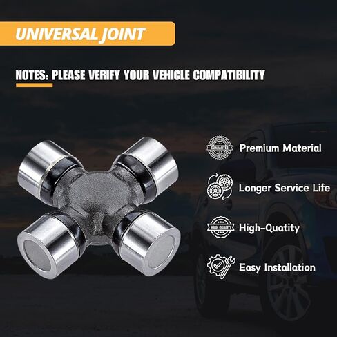 مجموعة U Joint استبدال المفاصل العالمية يناسب Jeep Grand Cherokee 4.7L 4WD 2001-2004، عمود القيادة الأمامي - السيرة الذاتية في حقيبة النقل، استبدال # 4L5Z-4635-BA، مجموعة 2 in Kuwait