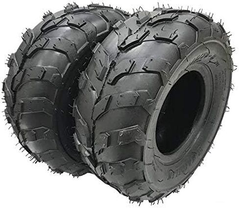 (Set of 2) 145/70-6 6" 4 Ply Rated Tubeless Tire for 50cc 70cc 90cc 110cc 125CC ATV Quad Go Kart Buggy 145x70-6 Red Cat Sunl Suzuki in Kuwait