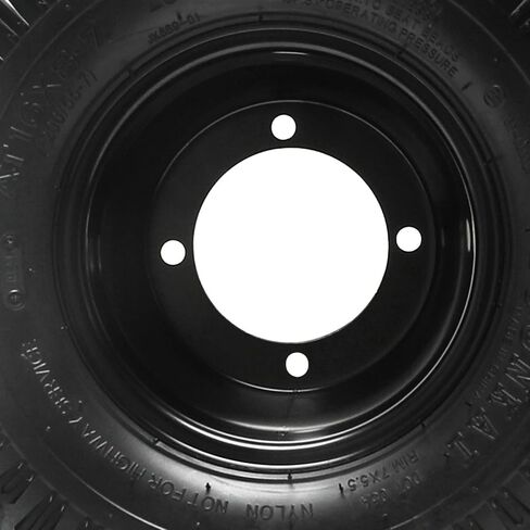 16x8-7 16x8x7 ATV Go Kart Wheel Tire and Rim 4 Stud, Knobby Tires 4PR, 200/55-7 Tubeless Tire Wheel All Terrain for Dune Buggy Quad Bike Lawn Mower - 2pcs in Saudi Arabia